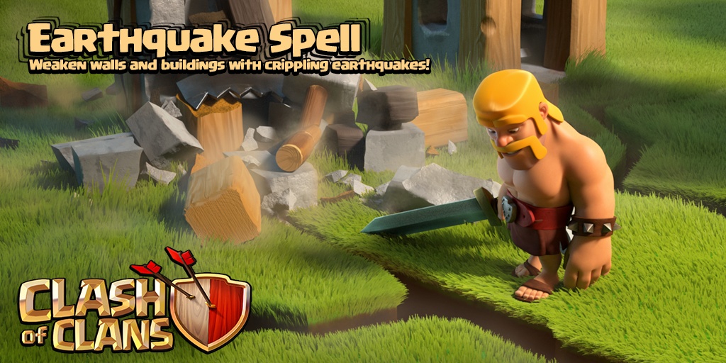 Earthquake Spell - Weaken walls and buildings with crippling earthquakes!