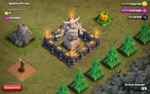 P.E.K.K.A's Statue in #38 Goblin Picnic Mission